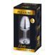 Металлическая анальная пробка с кристаллом Alive Mini Metal Butt Plug Black L SO6006 фото 2