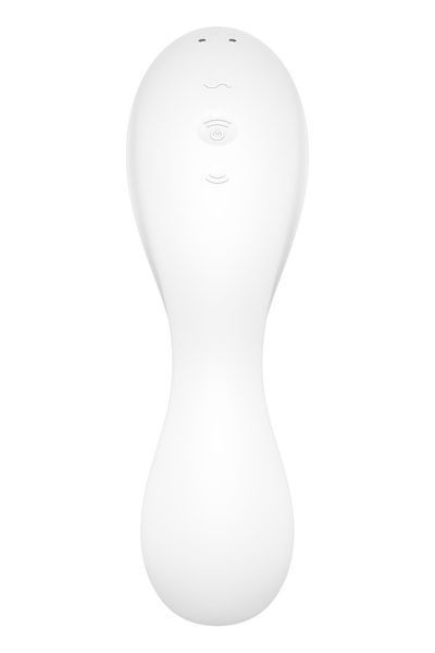 Вакуумный смарт-стимулятор с вибрацией Satisfyer Curvy Trinity 5 (White), управление со смартфона SO6725 фото