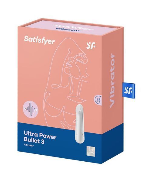 Вибропуля перезаряжаемая Satisfyer Ultra Power Bullet 3 White SO5428 фото