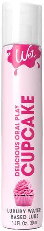 Лубрикант на водной основе Wet Oral Play Cupcake (30 мл), съедобный, без сахара SO9892 фото