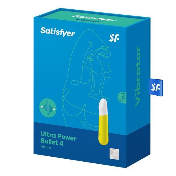 Вибропуля перезаряжаемая Satisfyer Ultra Power Bullet 4 Yellow SO5429 фото