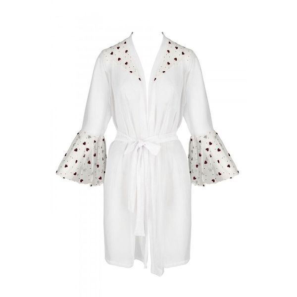 Повітряний пеньюар Passion LOVELIA PEIGNOIR S/M, white SO4775 фото
