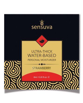 Пробник Sensuva - Ultra&ndash;Thick Water-Based Strawberry (6 мл) SO3383 фото