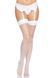 Чулки-сетка для крепления на пояс Leg Avenue Nylon Fishnet Thigh Highs White, one size SO7965 фото 5
