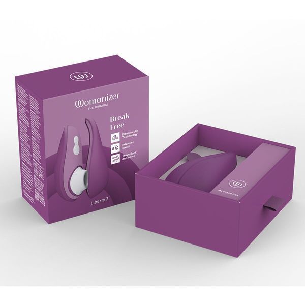 Вакуумный клиторальный стимулятор Womanizer Liberty 2 Purple SX0523 фото