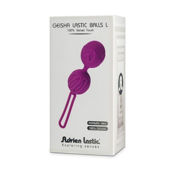 Вагинальные шарики Adrien Lastic Geisha Lastic Balls BIG Pink (L), диаметр 4см, вес 90гр AD40301 фото