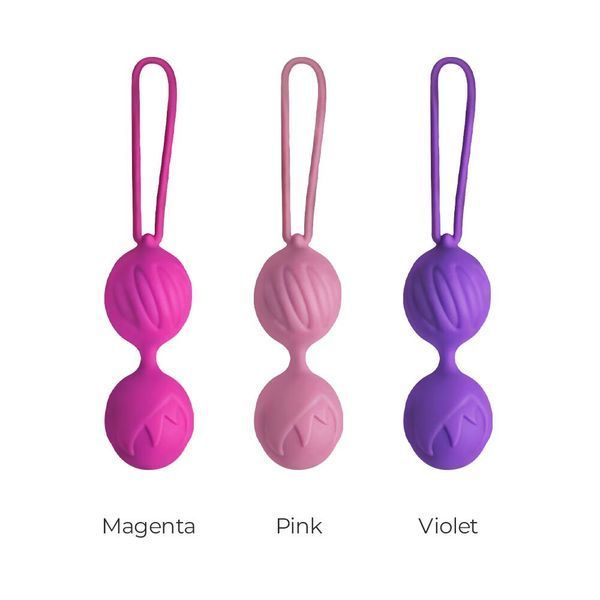 Вагинальные шарики Adrien Lastic Geisha Lastic Balls BIG Pink (L), диаметр 4см, вес 90гр AD40301 фото