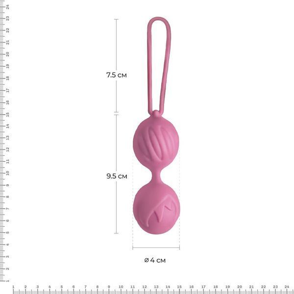 Вагинальные шарики Adrien Lastic Geisha Lastic Balls BIG Pink (L), диаметр 4см, вес 90гр AD40301 фото