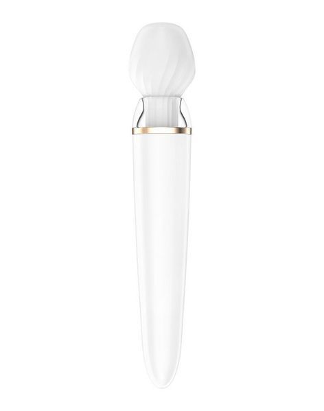 Смарт вибромассажер со сменной головкой Satisfyer Double Wand-er (мятая упаковка!!!) SO6135-R фото