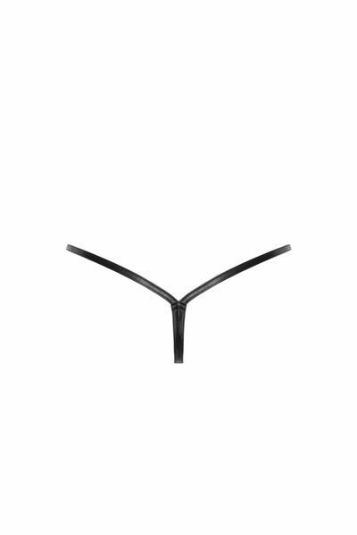 Трусики Noir Handmade P012 Wild crocodile wetlook thong with double opening - XXL SX0343 фото