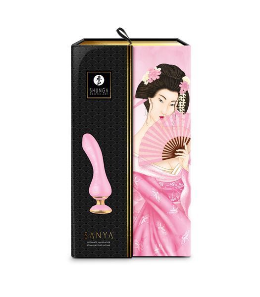 Вибратор для точки G Shunga Sanya Light Pink, гибкий ствол SO6904 фото