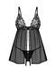 Пеньюар и трусики Obsessive Blomentis babydoll & thong XL/2XL SX1025 фото 3