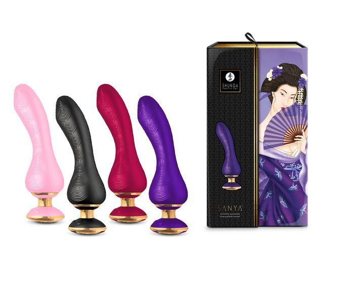 Вибратор для точки G Shunga Sanya Light Pink, гибкий ствол SO6904 фото