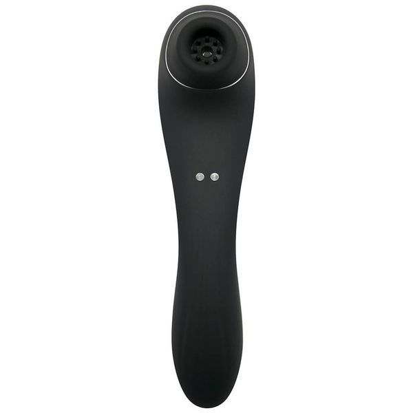 Вібратор і вакуумний стимулятор Alive Midnight Quiver Black - іграшка 2 в 1 SO3833 фото
