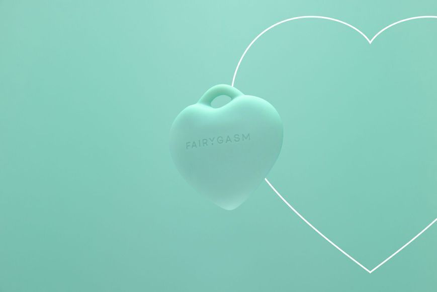 Мінівібратор &laquo;Сердечко&raquo; FairyGasm PleasureStone green, 9 режимів, на шнурку SX0644 фото