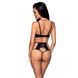 Распродажа!!! Комплект из эко-кожи Passion Tamaris Set black S/M, бюстгальтер и трусики SO5797 фото 2