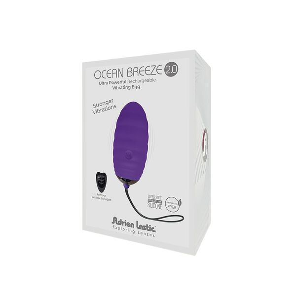 Виброяйцо Adrien Lastic Ocean Breeze Black с пультом ДУ, 10 режимов работы AD40739 фото