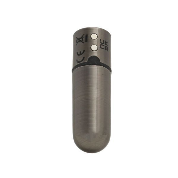 Вибропуля PowerBullet First-Class Bullet 2.5&Prime; with Key Chain Pouch, Gun Metal, 9 режимов вибрации SO6846 фото