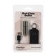 Вибропуля PowerBullet First-Class Bullet 2.5&Prime; with Key Chain Pouch, Gun Metal, 9 режимов вибрации SO6846 фото 6
