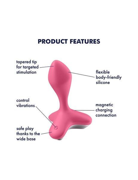 Анальная пробка с вибрацией Satisfyer Game Changer Pink (мятая упаковка!!!) SO6104-R фото