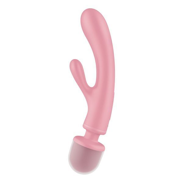 Вибратор-кролик с вибромассажером Satisfyer Triple Lover Pink, 3 мотора SO8790 фото