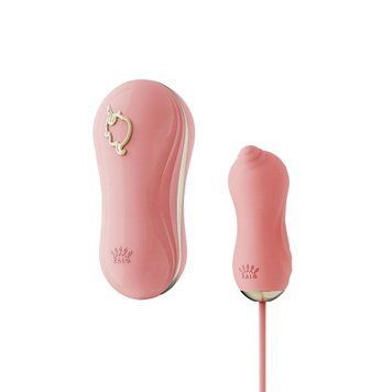 Набор 2в1 Zalo &mdash; UNICORN Pink, виброяйцо + вакуумный стимулятор SO6684 фото