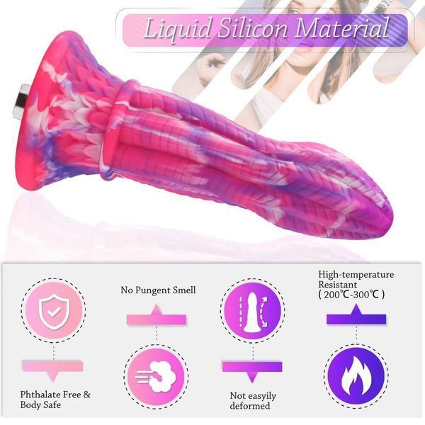 Фаллоимитатор для секс-машин Hismith 10.3&Prime; Silicone Monster Dildo Series (мятая упаковка!!!) SO6216-R фото