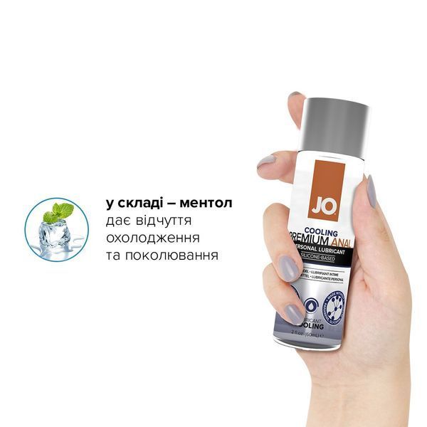 Розпродаж!!! Змазка на силіконовій основі System JO ANAL PREMIUM &mdash; COOLING (60 мл) (термін 03.2025) SO1445-R фото