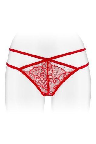 Трусики-стрінги Fashion Secret MYLENE Red з подвійною лінією стегна SO2256 фото