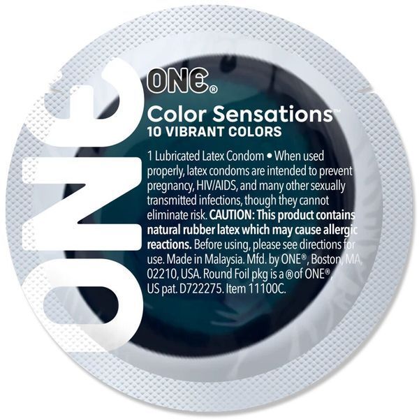 Презерватив ONE Color Sensations - ONE is the corner pocket (Black) 1 шт SX0764 фото