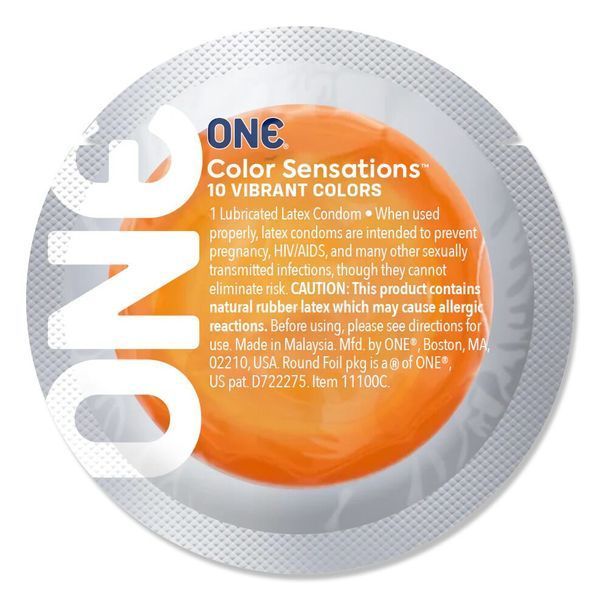 Набір презервативів ONE Color Sensations 100 шт, мегапак тюб SX0740 фото