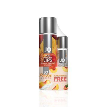Розпродаж!!! Комплект System JO GWP &mdash; Peachy Lips 120 мл & H2O Vanilla 30 мл (термін до 01.03.2025) SO6771-R фото
