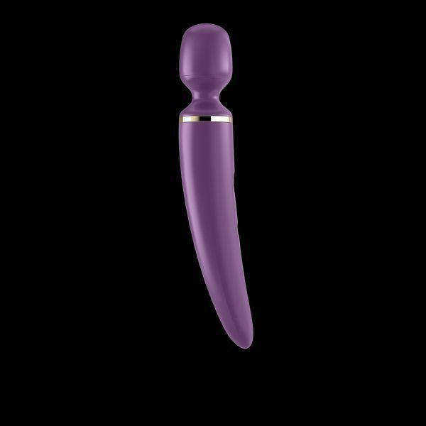 Вибромассажер Satisfyer Wand-er Woman (Purple/Gold) водонепроницаемый, мощный, размер XXL SO3457 фото