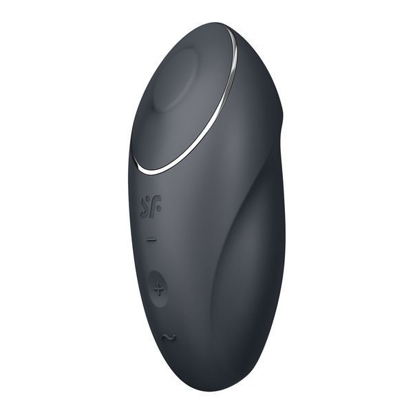 Вібростимулятор-пульсатор Satisfyer Tap & Climax 1 Grey, ефект постукування пальцем, 2 мотори SX0567 фото