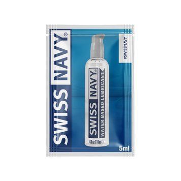 Розпродаж!!! Пробник лубриканта на водній основі Swiss Navy Water-Based 5 мл (термін 03.04.2025) SO5732-R фото