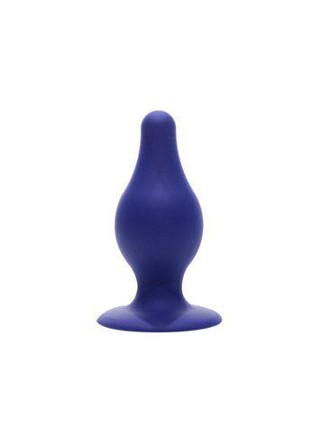 Анальна пробка SilexD (Model 2 size M) Blue двошаровий, силікон+Silexpan SO6739 фото
