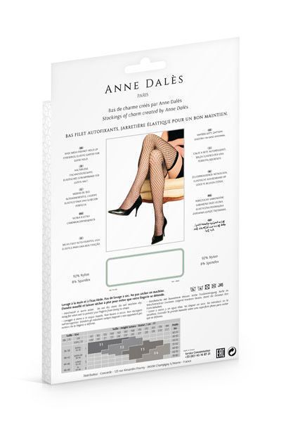 Чулки Anne De Ales STELLA T4 Black SO1928 фото
