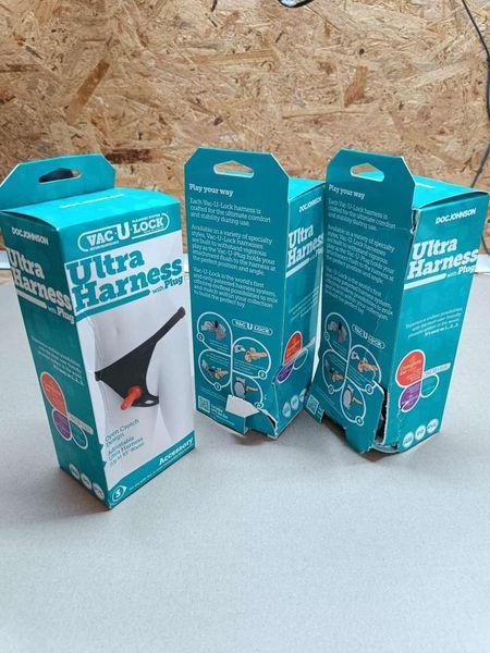 Трусики для страпону Doc Johnson Ultra Harness with Plug (м'ята упаковка!!!) SO2794-R фото
