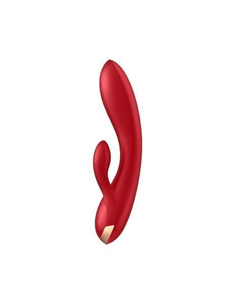 Смарт вибратор кролик с двойным отростком Satisfyer Double Flex Red SO6092 фото