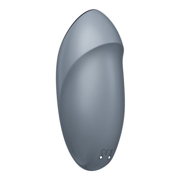 Вибростимулятор-пульсатор Satisfyer Tap & Climax 1 Bluegrey, эффект постукивания пальцем, 2 мотора SX0568 фото
