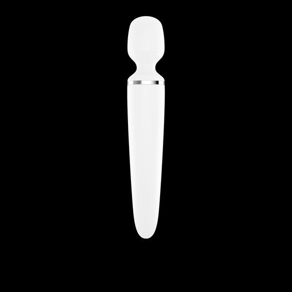 Вібромасажер Satisfyer Wand-er Woman (White/Chrome), водонепроникний, потужний, розмір XXL SO3458 фото