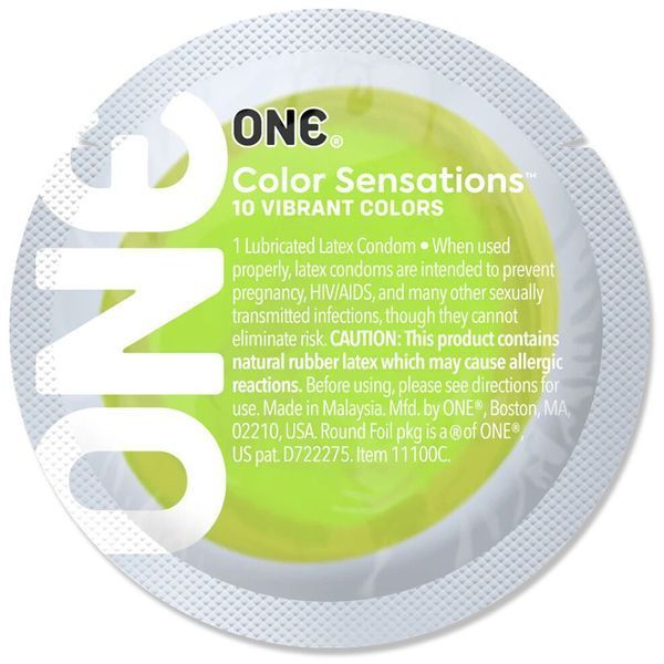 Презерватив ONE Color Sensations - Roll ONE on (Green) 1 шт SX0767 фото