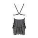 Сорочка Passion DELIENA CHEMISE L/XL black, стринги с заниженной талией SO8418 фото 4