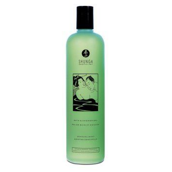 Гель для душу Shunga Shower Gel &ndash; Sensual Mint (500 мл) з рослинними оліями та вітаміном Е SO2888 фото