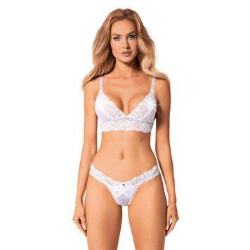Еротичний комплект Obsessive Heavenlly 2-pcs set XL/2XL, бюстгальтер і танга SO8174 фото