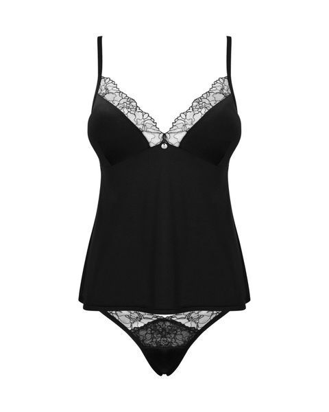 Топ та трусики Obsessive Bella Rou top & panties M/L, топ, трусики SO7862 фото