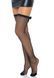 Чулки-сетка со швом сзади Leg Avenue Bow back seam thigh highs One size Black, атласный бант SO8600 фото 1