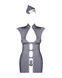 Эротический костюм стюардессы Obsessive Stewardess 3 pcs costume grey S/M (мятая упаковка!!!) SO7308-R фото 6