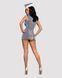 Эротический костюм стюардессы Obsessive Stewardess 3 pcs costume grey S/M (мятая упаковка!!!) SO7308-R фото 5