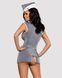 Эротический костюм стюардессы Obsessive Stewardess 3 pcs costume grey S/M (мятая упаковка!!!) SO7308-R фото 3